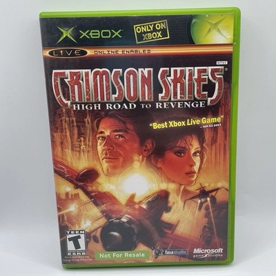 Crimson Skies: High Road to Revenge- (Xbox Original, 2003)- CIB Complete In Box