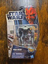 Star Wars Clone Wars 2011 Aqua Droid with retracting head action figure In Box