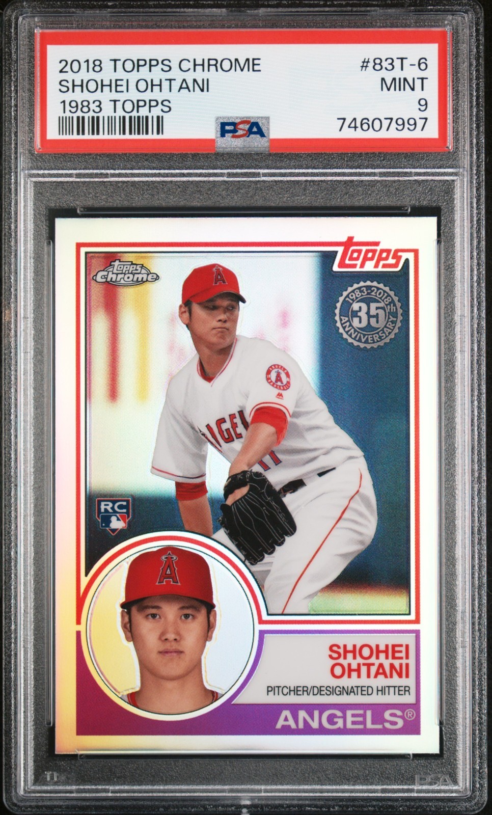 🔥2018 Topps Chrome 1883 Topps - SHOHEI OHTANI #83T-6 [ROOKIE] [PSA 9]