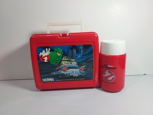Vintage 1989 Ghostbusters 2 Lunchbox And 1989 Ghostbusters Thermos