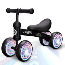 Baby Balance Bike 12-36 Months Toddler Walker No Pedal 4 Wheels Bicycle