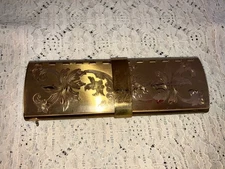 Rare Vintage 1940’s VOLUPTE Slide Ring Compact/purse/lipstick/powder/ Mirror