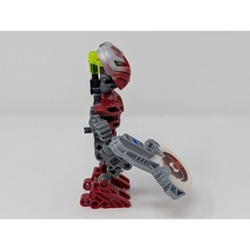 2004 LEGO Bionicle 8607 Matoran of Metru Nui Nuhrii Red Complete w/ Disk 