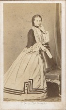 1862 BELGIUM CDV ALEXANDRA OF DENAMRK, PRINCESS OF WALES VICTORIAN ROYALTY PHOTO