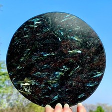 455G Natural Crystal Fireworks Garnet Polished Slice Extra Large Gem Chakra