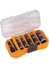 KNECT Flip-10 Metric Impact Socket Set, Deep Sockets, 5 Color-Coded Flip Sockets