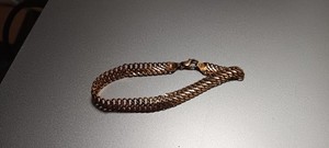 14K Yellow Gold Double Curb Link 7 inch Bracelet 4.25 Grams Italy~ "Not SCRAP"