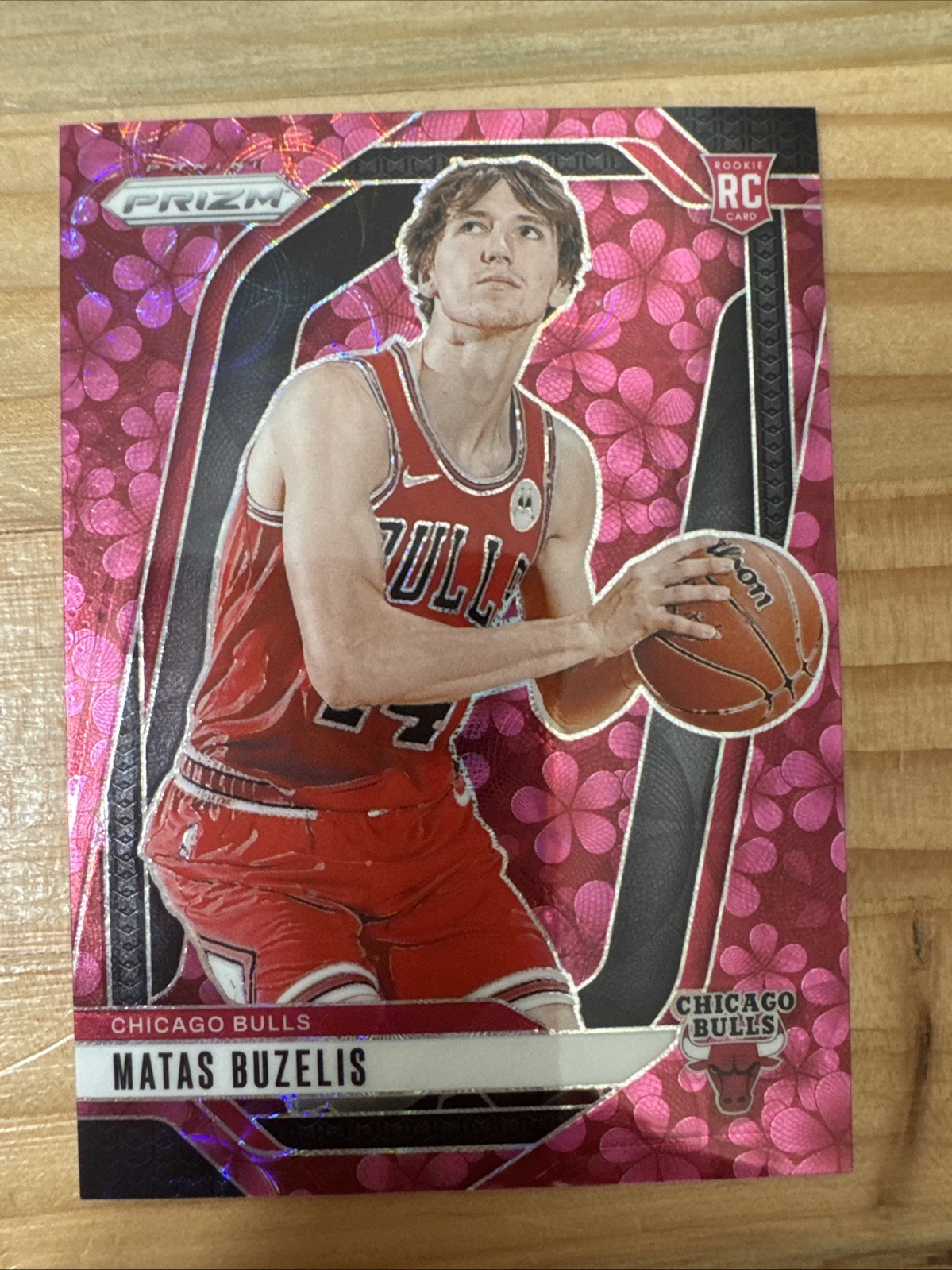 2024 Panini Prizm #252 Rookie RC Matas Buzelis /8 Plum Blossom Prizm