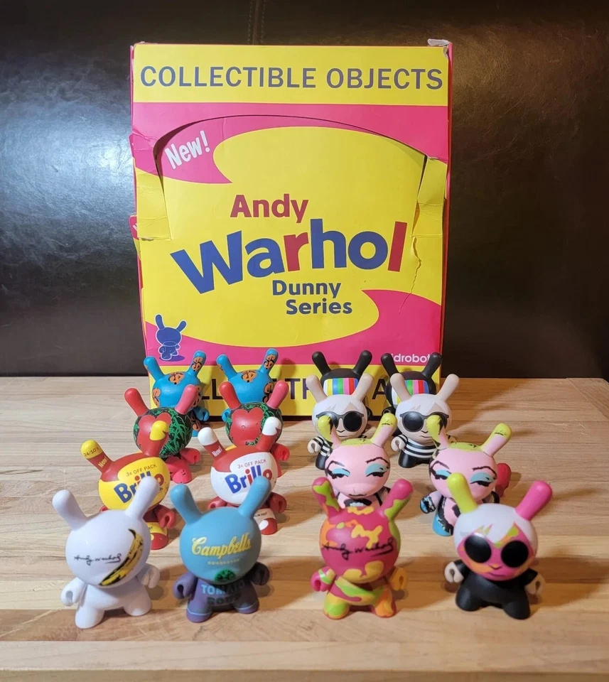 Kidrobot Andy Warhol Series 1 Lot Of 16 Exclusive 3" Figures RARE Set - Image 3 of 4