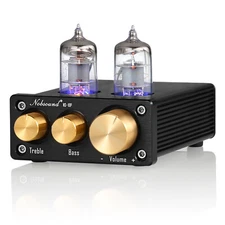 Nobsound Mini Vacuum Tube Preamp HiFi Stereo Audio Pre-Amplifier Treble & Bass