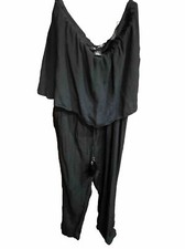 White House Black Market Strapless Black Jumpsuit