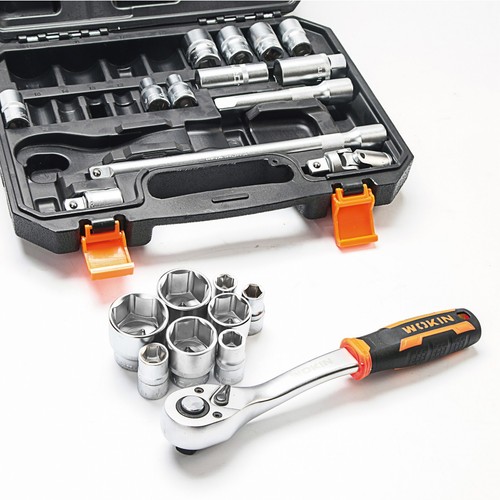 EPAuto Steckschlüssel-Adapter-Set, 3-teilig – 1/4“, 3/8“, 1/2“ Antrieb | Aus Cr-V Stahl