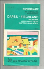NRD VEB Tourist Verlag Wanderkarte Darss - Fischland 1978
