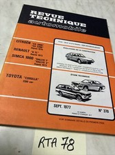 Revue technique Toyota COROLLA
