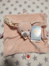 Doudou plat Lapin rose blanc fraises BOUT’CHOU MONOPRIX etat neuf