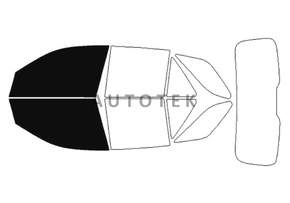 PreCut Film Front 2 Door Windows Any Tint Shade For Mercedes-Benz GLE 2016-2019 - Image 3 of 4