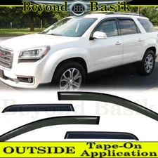 2007-2013 2014 2015 2016 GMC Acadia SMOKE Door Vent Window Visors Rain Guards