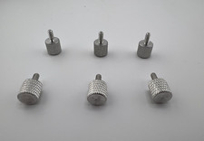 78 bulk pieces of 6-32 Thread Anodized Aluminum PC Case Thumbscrews - Silver