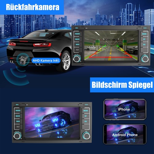 DAB+ Carplay Autoradio GPS KAM Android 13 Für VW T5 Transporter Multivan Touareg - Bild 12 von 16