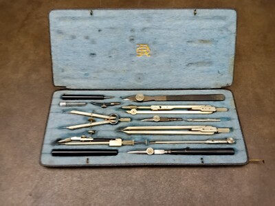 Vintage E.O.Richter & Co Precision Technical Drawing Set D-VII