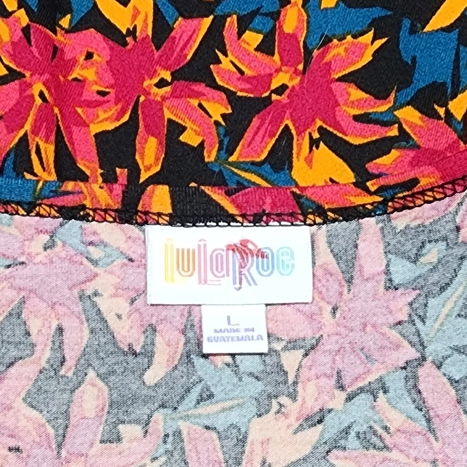 Vestido para mujer LuLaRoe Nicole multicolor estampado floral talla L usado en excelente estado Foto 3 de 3