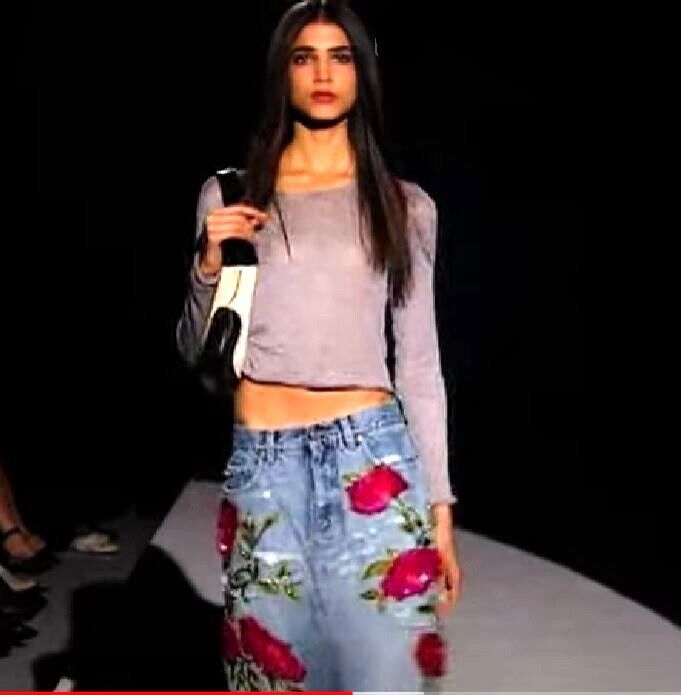 Gucci 1999 RARE Tom Ford Beaded Sequin Embroidered Denim Gucci 1999 RARE Tom Ford Beaded Sequin Embroidered Denim