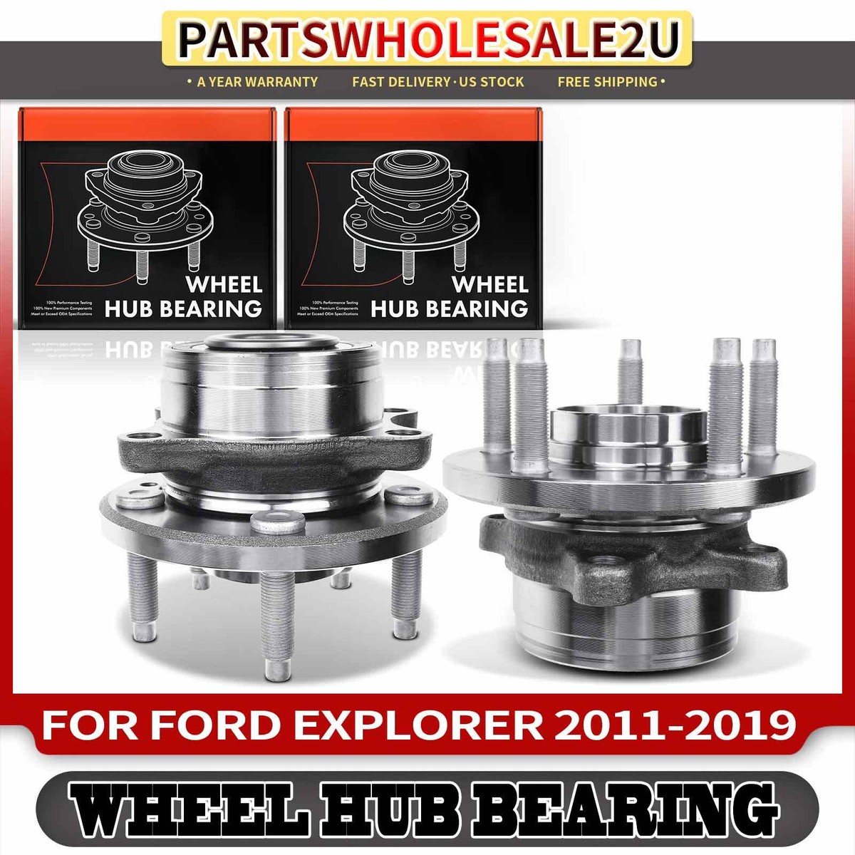 How to Install Front Wheel Bearing and Hubs 2011-16 Ford Explorer | 1A Auto