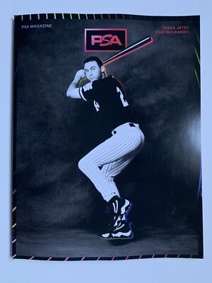 DEREK JETER NEW YORK YANKEES MLB PSA TRADING CARD MAGAZINE NOVEMBER 2022