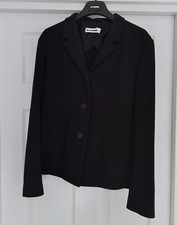 Jil Sander Tailored Black Blazer Jacket. Size De 38 (uk 12). New.