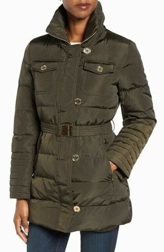 Michael Kors Hooded Faux Fur-Trim 