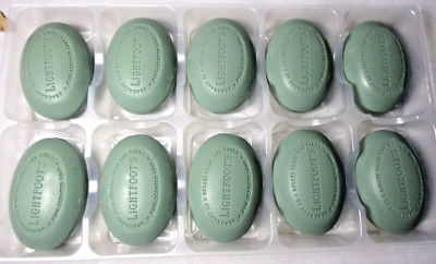 Lightfoots Fragrant Pine Bar Soap Hard Milled & Moisturizing 10-Pack 5.8 oz Ea.