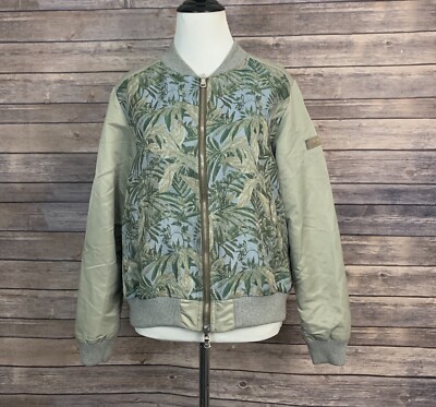 Designer Tatras Printed Bomber Jacket (Size: L)