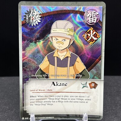 Akane 010 1st Edition Wavy Foil Naruto CCG Card | eBay