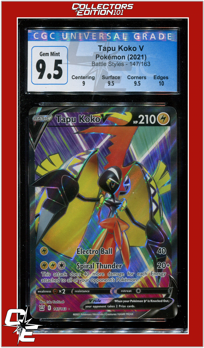 tapu koko v pokemon card value & Vmax Ultra Rare Set - 050/163 & 051/163 Ultra Rare Card Type Pokmon TCG Tapu Koko V