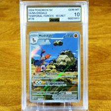 Pokemon Forze Temporali Mudsdale 175/162 AGS Gem-MT 10 FA Holo Secret Raro 2024