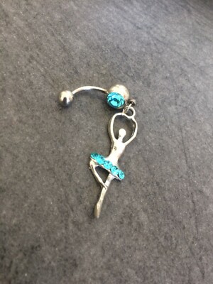 Piercing Nabel Banane Edelstahl Hypoallergen Strass Danseuse VXS 1,60 mm 10 mm