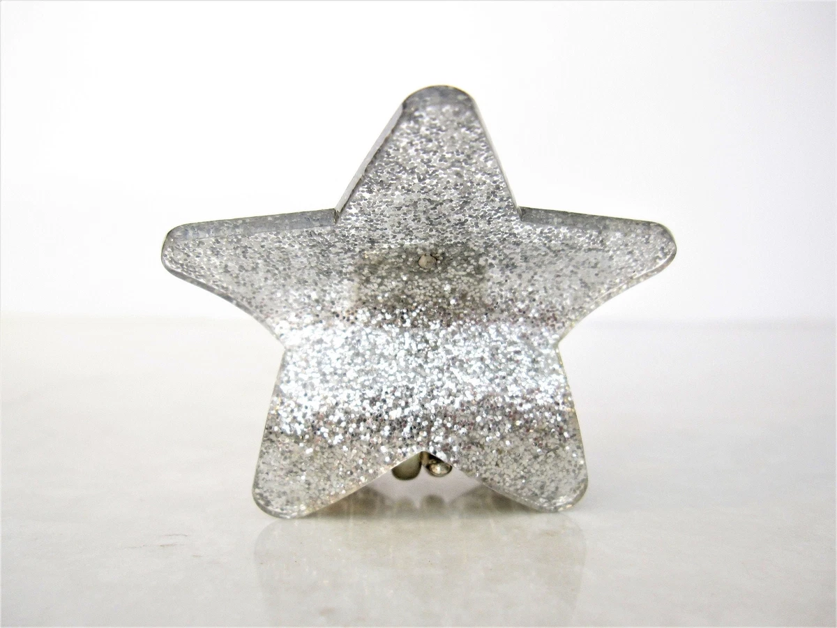 Silver sparkly best sale hair clips