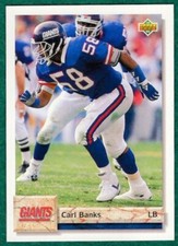 Carl Banks - 1992 Upper Deck #589 - New York Giants Football Card
