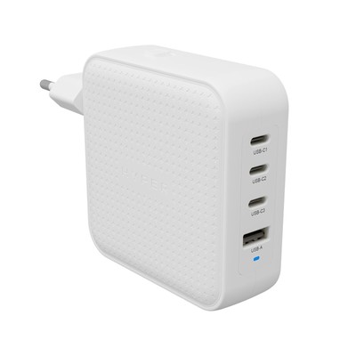 Hyper  HyperJuice 100W USB-C GaN Reise-Ladegerät (3C+1A) - Weiß