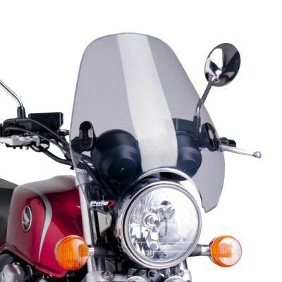 Windschild Puig Custom II für Royal Enfield Classic 500 rauchgrau