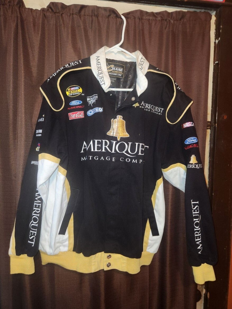 Greg Biffle Ameriquest NASCAR Chase Authentics Cotton Twill Jacket - Size Large
