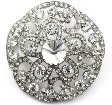 Clear Austrian Rhinestone Crystal Trendy Bridal Wedding Brooch Pin PN 26395