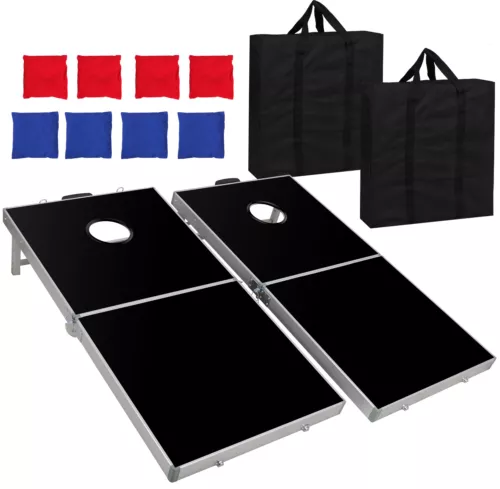 CornHole Bean Bag Toss Juego Set Plegable Aluminio 4 x 2 pies Yarda Tren de Juego - Imagen 1 de 8
