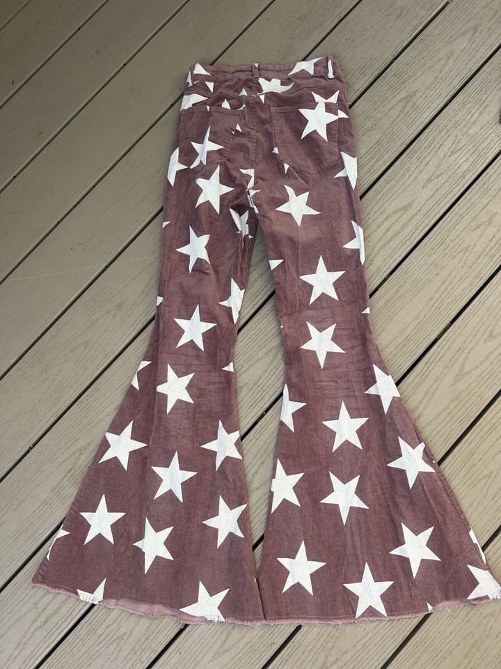 Altar'd State Pants Women’s Size Small Bell Bottom Flared Corduroy