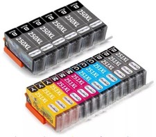Lot of 52 ink cartridges 250xl 251 Canon PGI-250XL CLI-251 XL Pixma MG5620 MG55