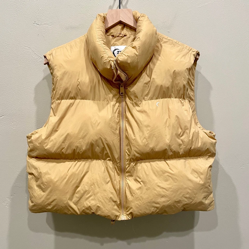 Zyia Active Women’s Khaki Elevate Cropped Puffer Vest - Size: Large - Image 2 of 4