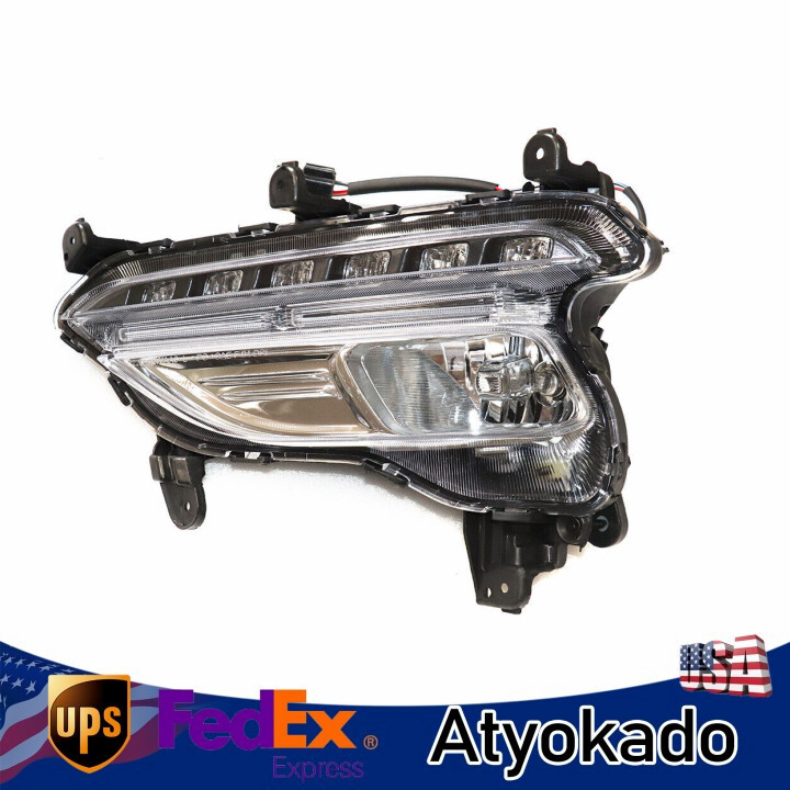 Front Fog Lamp Left Driver DRL Running Light For Hyundai Santa Fe Sport 2017-18