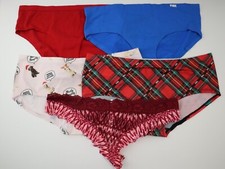 5 NEW Victoria's Secret VTG 2018 PINK Hipster Bikini Panties Lot MEDIUM