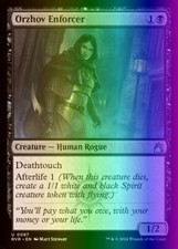 MTG Magic the Gathering Orzhov Enforcer (87/497) Ravnica Remastered NM FOIL