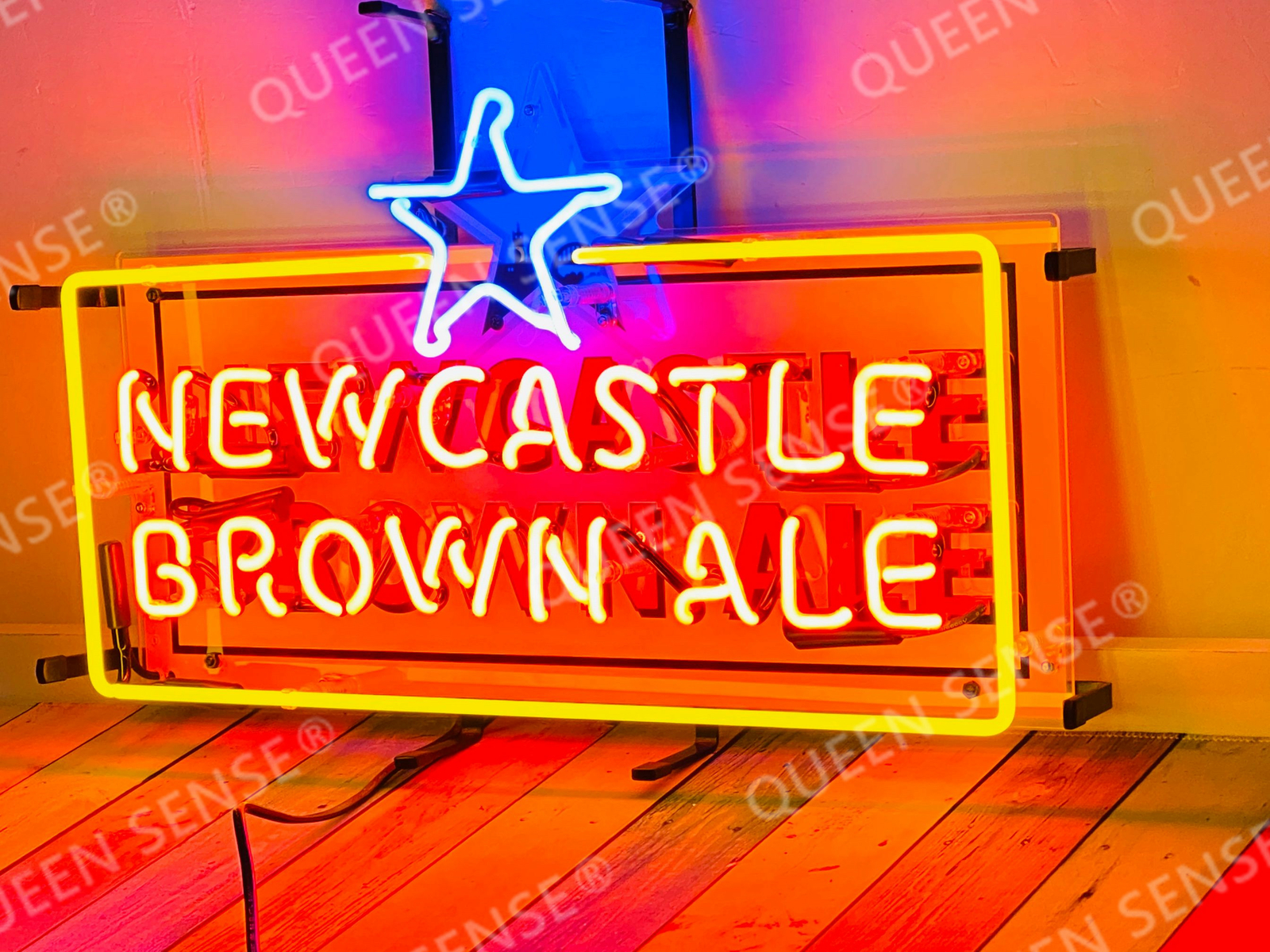 Newcastle Brown Ale Beer Neon Sign Light with Vivid Printing Bar Decor